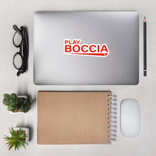 Load image into Gallery viewer, Red Play Boccia Sticker