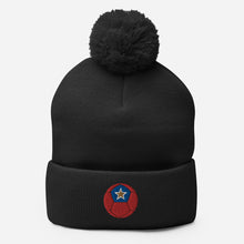 Load image into Gallery viewer, Boccia Ball Embroidered Pom-Pom Beanie