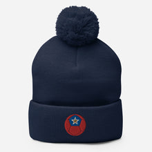 Load image into Gallery viewer, Boccia Ball Embroidered Pom-Pom Beanie