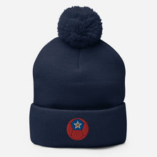 Load image into Gallery viewer, Boccia Ball Embroidered Pom-Pom Beanie
